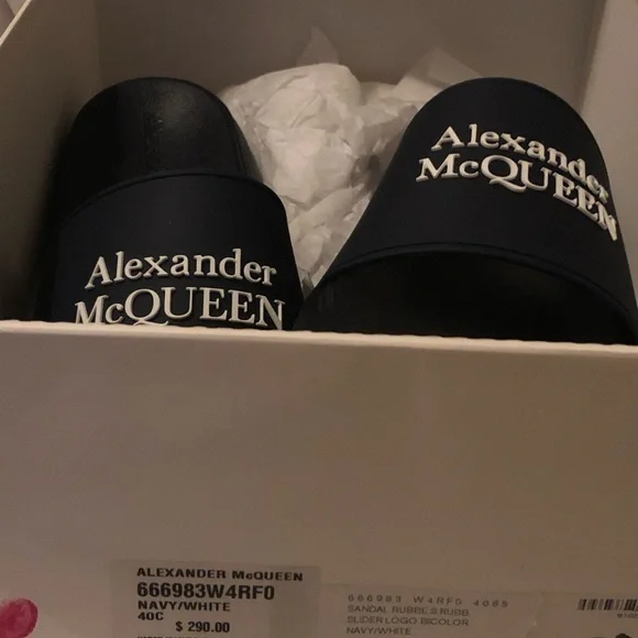 Alexander McQueen slides brand new size 8 $200 Men main image 4